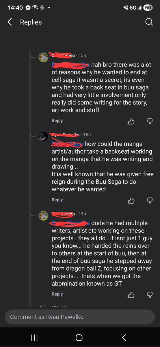 RyanRain593's tweet photo. Worst statement I have ever seen in the  fandom, holy shit. #DragonBall https://t.co/ywMIK4qSzw