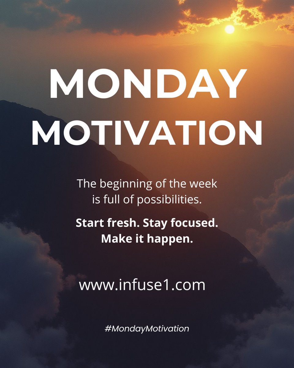 infuse1inc's tweet photo. This is going to be a great week! 

#MondayMotivation #MondayVibes #MondayMood #printing #printer #smallbusiness #womanownedbusiness https://t.co/uyXoYiQuLj