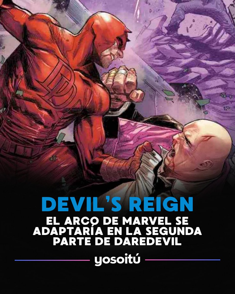 YoSoiTuLSR's tweet image. 🦸‍♂️🔥 #MarvelStudios planea cerrar #DevilsReign con un evento callejero que uniría a Defenders, Spider-Man y Punisher en una batalla final contra #Kingpin y su imperio criminal.