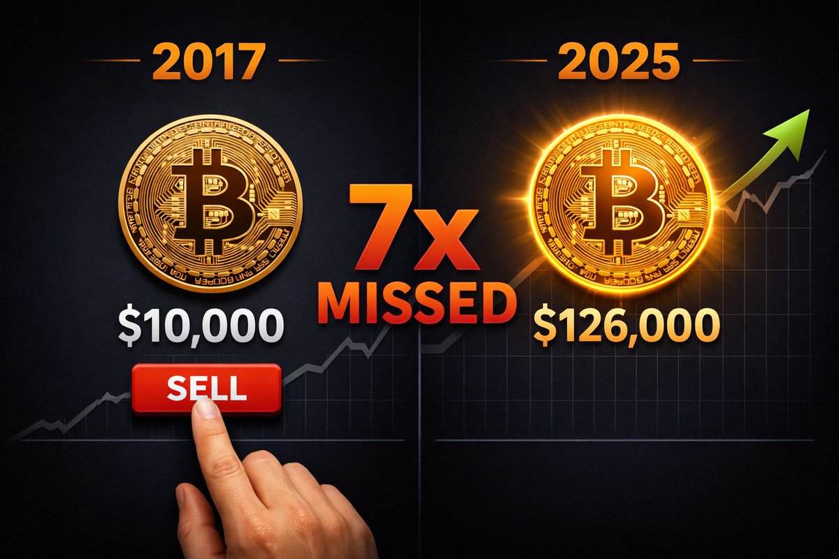 Pamiętacie "BEZ KANAŁU"? (Patryk i Kamil)

Kupili BTC po $3k, sprzedali po $10k w listopadzie 2017. Zarobili 3x i poszli świętować.

3 tygodnie później BTC = $20k.
Szczyt 2025 = $126k.

Nawet teraz przy $70k = 23x zysku nie wykorzystane.

Brak cierpliwości kosztował fortunę.

W