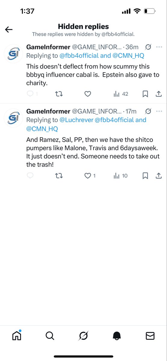 This didn’t take long.  Just like Ramez and Sal, this is another cowardly scumbag memecoin grifter that cannot handle anyone shining a light on his deeds.