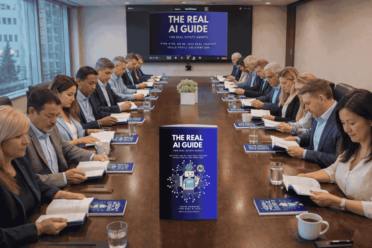 📊 One in three agents are not using AI yet.

The easiest way to start is this Amazon best seller 👉 a.co/d/0igpspFn

Perfect for office meetings and training.

📘 Bulk discounts and signed copies available.

#AIforAgents #RealEstateTraining #BrokerageCoaching
