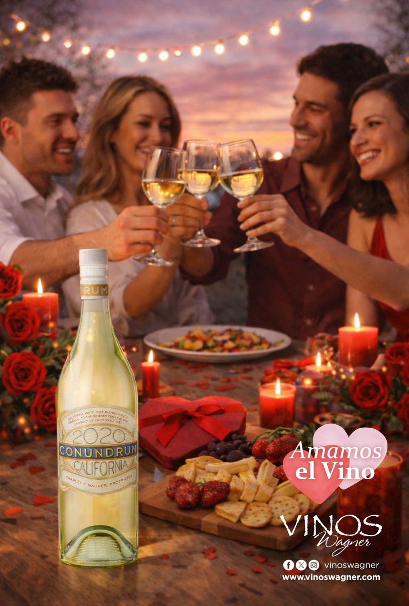 ❤ El día de San Valentín se celebra la amistad y con Conundrum Mezcla Blanca el momento se vuelve inolvidable. ❤
En Vinos Wagner #AmamosElVino

vinoswagner.com
#VinosDeCalifornia #Vinoblanco #winetime #winelovers #wine #vinospremium #sommelier #californiawine #vino