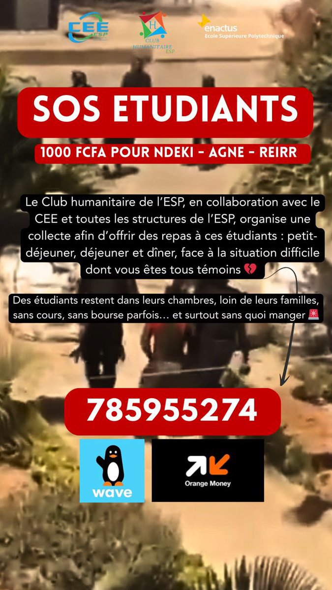 If you wanna help !! You can do it here !!
Trusted people !

Numéro Wave / OM : 785955274
Mor Niang

🔗 Lien Wave : pay.wave.com/m/M_sn_ZrMUjYA…