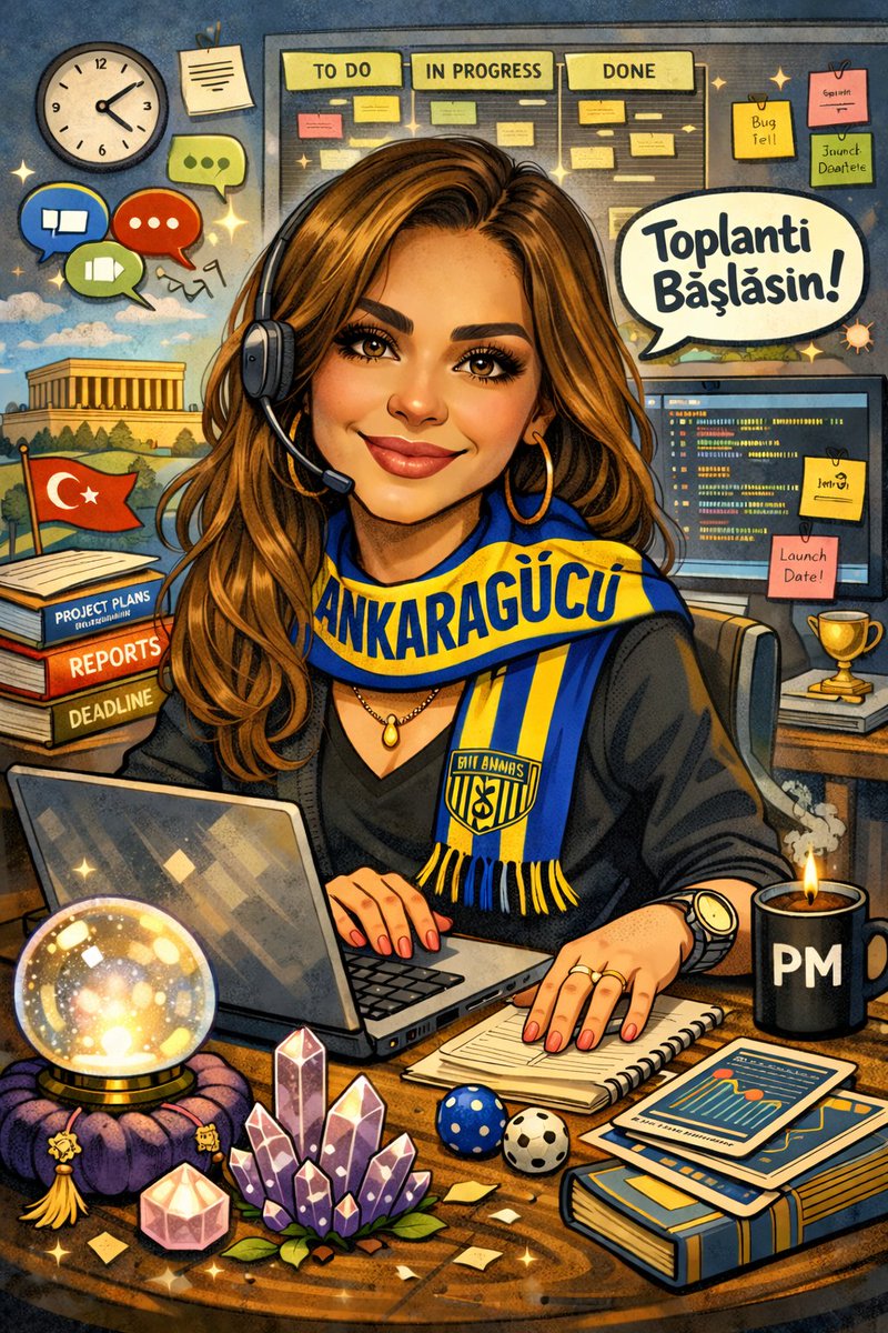 Chatcptyle Ankaragücü üzerine ne kadar konuşuyorsam mesleğimin içine Ankaragücünü de sıkıştırmış , şöyle koyacaksın sevdiğin şeyi hayatının her köşesine 😅💙💛