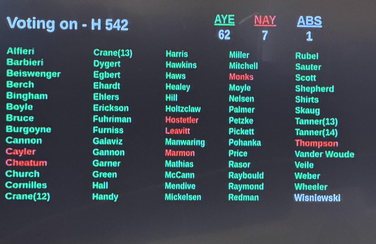 So thankful to have the support of my colleagues as we voted my Stop Harms from Addictive Social Media Act off the House Floor. Idaho continues to lead the nation, and I am so proud that we as a legislature are choosing to protect kids and put Idaho parents in the driver's seat.