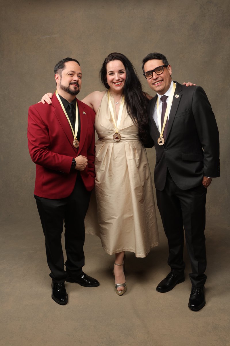 mdcmuse's tweet image. ✨️GRAMMY® WEEK HIGHLIGHTS✨️

With my co-nominees @ranieropalm and Jesús David Medina!!! 🤩🤩🤩🎶

GRAMMY® Nominees Reception 
Saturday, January 31, 2026
@ Wilshire Ebell Theatre