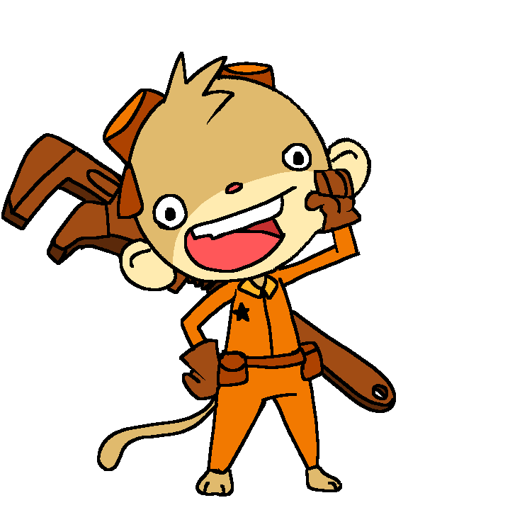 Gunkshotbuster's tweet image. I hate #rocketmonkeys but I like the pilot version of the yellow monkey so I made my own Wally that doesn't poopoo caca everywhere #rocketmonkeysart