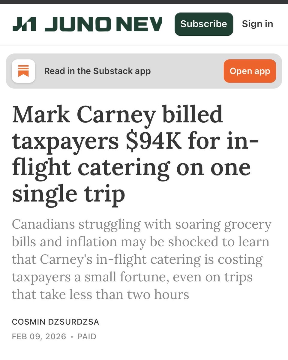 $94,000 for in flight catering on a single trip.
What a slap in the face to Canadians. The same guy told us that we will have to make sacrifices. 
This is infuriating.