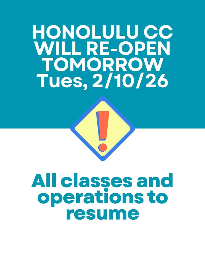 Honolulu Community College tweet media