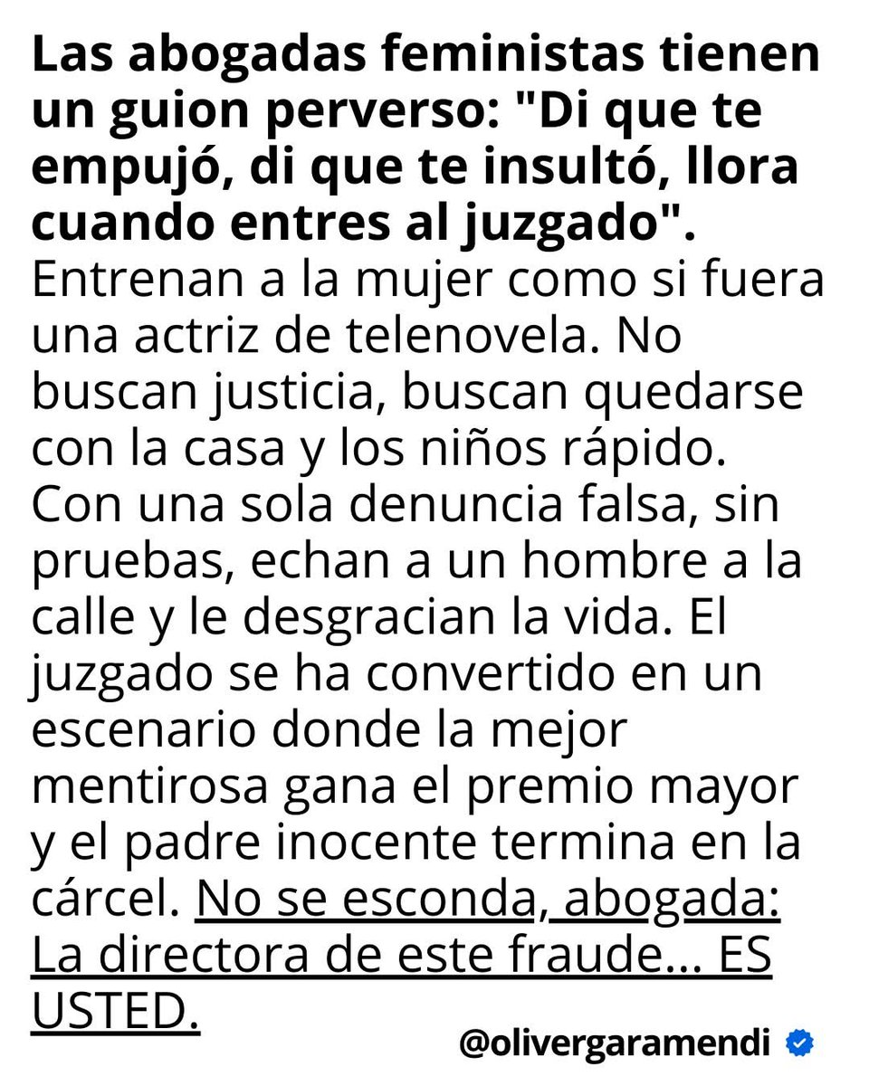 DiMantero's tweet image. El pan nuestro de cada día. Hay miles de testimonios. Así como existe la violencia real, existen también las denuncias falsas o infladas.