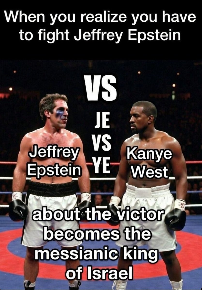Lake_Lake69's tweet photo. @rabbi_pinto111 @kanyewest @EastKanyeYE JE VS YE https://t.co/g0VkFxqBzr