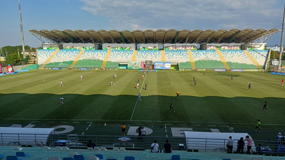 IsaacLeonJr's tweet photo. Desde las 4:00 pm en el Armando Maestre Pavajeau 🏟️, Unión Magdalena recibe a Boca Juniors de Cali por la jornada 4 del #TorneoBetplay https://t.co/NVOafP65mQ