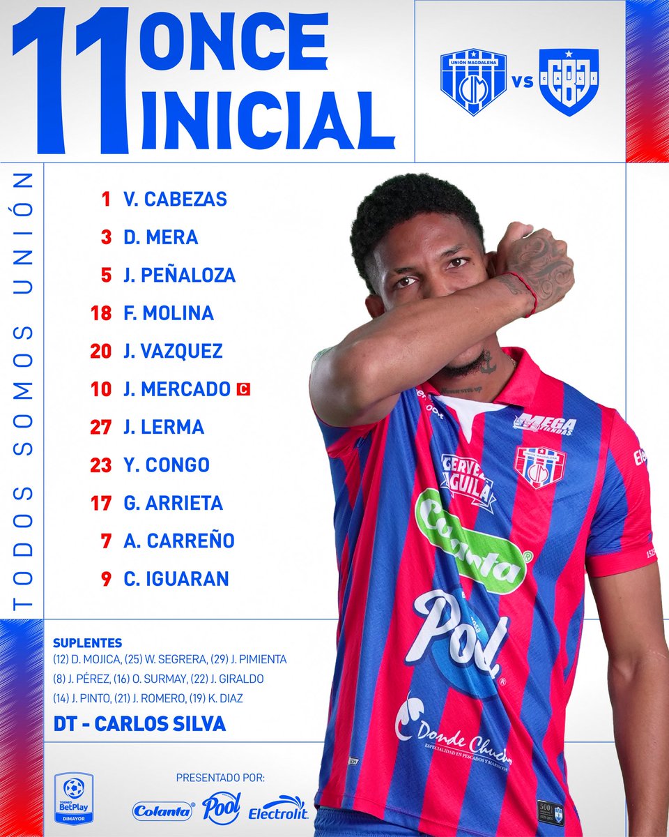 Desde las 4:00 pm en el Armando Maestre Pavajeau 🏟️, Unión Magdalena recibe a Boca Juniors de Cali por la jornada 4 del #TorneoBetplay