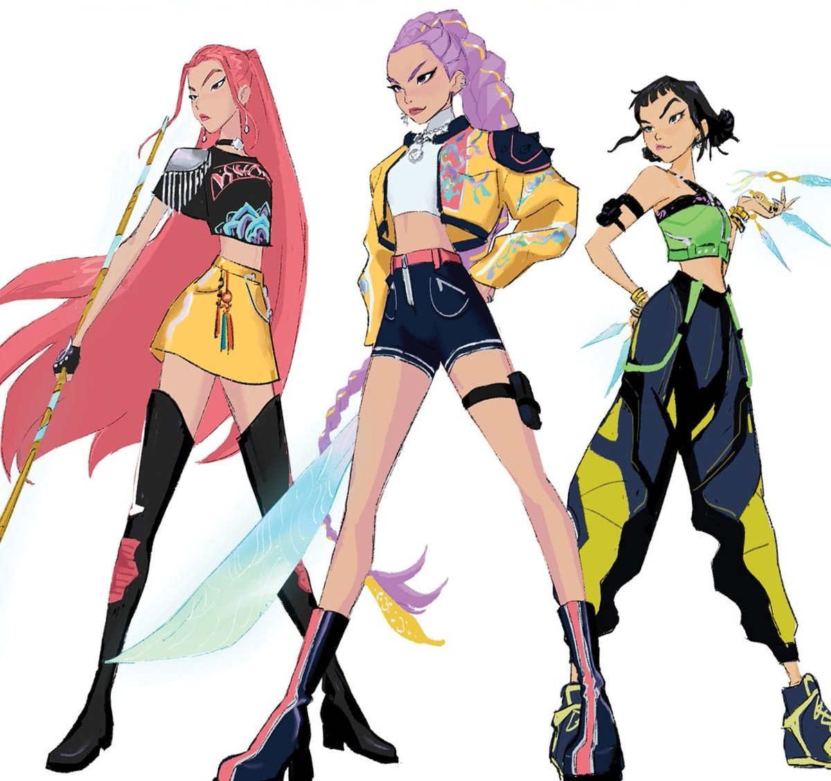 hi 2d huntrix you're so beautiful 2d huntrix i love you 2d huntrix