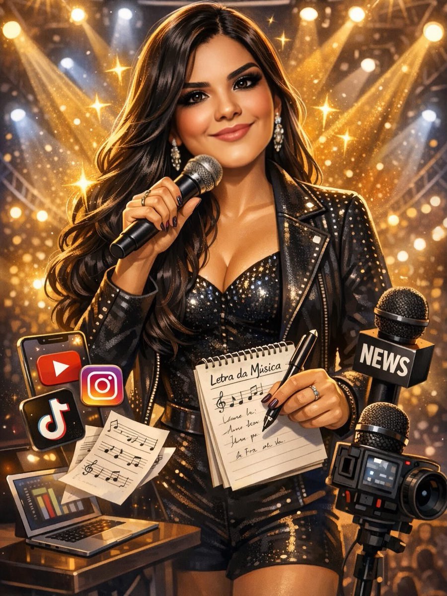 Ooi minhas estrelas ✨
Vocês já fizeram a trend do momento também? 

O chat foi super assertivo nos elementos, destacando a minha essência… a música, o palco, as estrelas, as composições, a comunicação, looks… Enfim, eu amei! ✨
.
.
.
.
#Trend #Caricatura #chatGPT #IA #viral