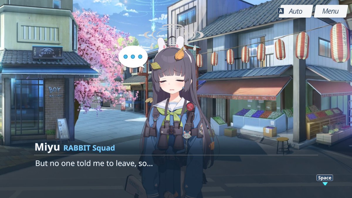 Miyu's presence being so insignificant she took a hiding spot test