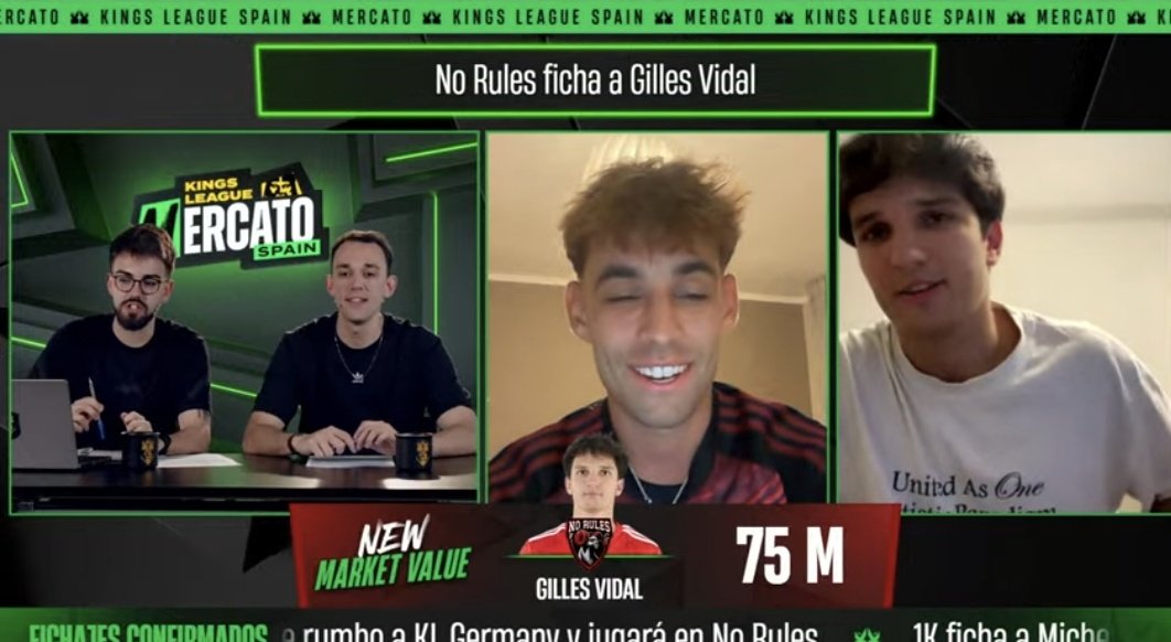 Formato de mercato muy soso no? 
Nada como esa vez que hicieron todo en cabinas por equipos negociando jugadores, en fin liga en decadencia, piqué se embolsa todo el dinero de los árabes.