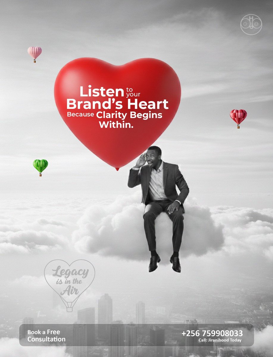 Ever made a mistake and thought, I should have listened to my heart.

Brands do this too.
Pressure and trends silence the brand heart.
What’s left is mimicry, not legacy.

Never stop dating your brand. Clarity begins within.
Book a free consultation
jiranihood.com