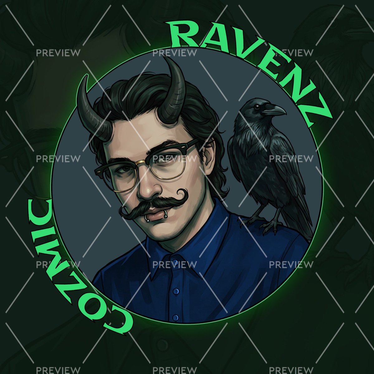 Diva__Hex's tweet image. Commissioned for ( Cozmic) 🐦‍⬛ on Discord, He is super awesome and sweet ❤️

 #Pfp #LogoDesign #Branding #VisualIdentity #DigitalArt #ClientWork #CommissionWork #VisualArt