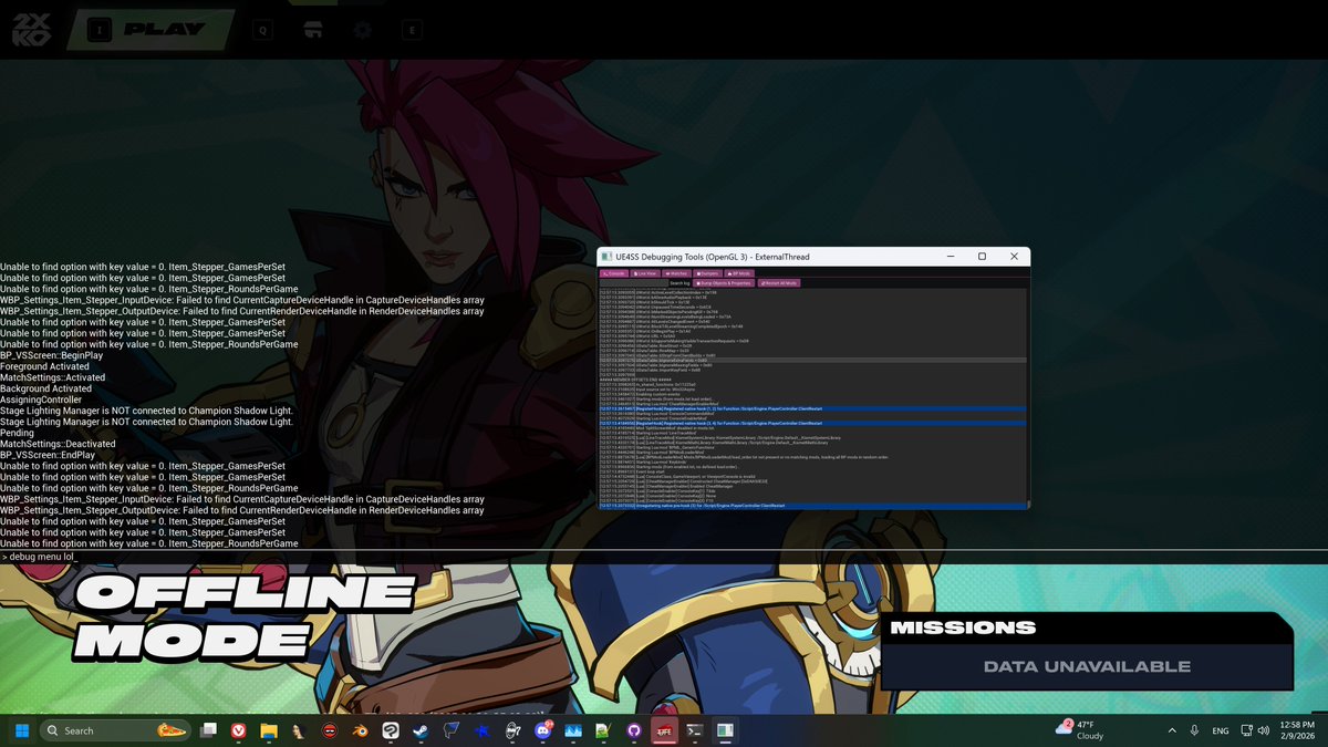 anyway i made a patched version of 2xko that doesn't require vanguard for archival reasons, can't connect to servers (obviously) but it also allows modding so there's the potential to reimplement online for when the game inevitably sunsets