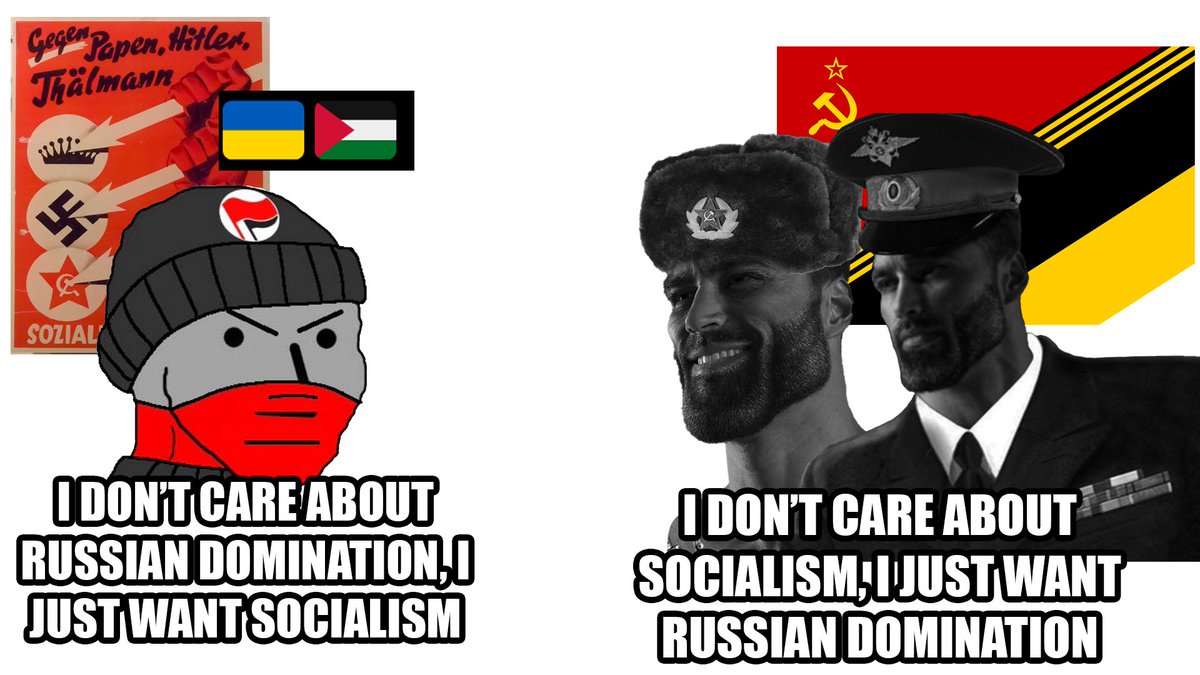 Difference between westoid and Russian left: