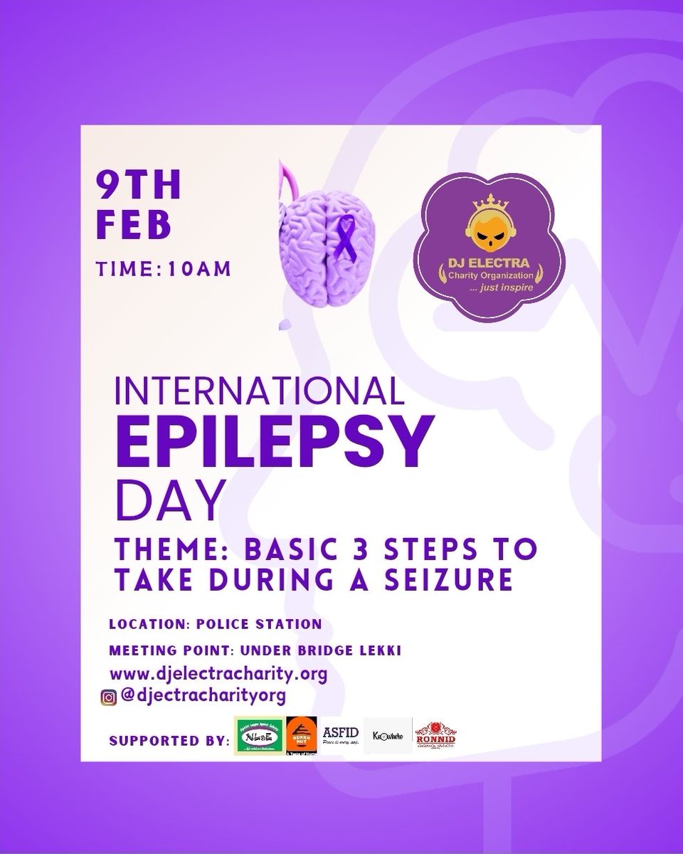 realdjelectra's tweet photo. It's International Epilepsy Awareness Day 2026 @IlaeWeb https://t.co/5pXhs8TQyO