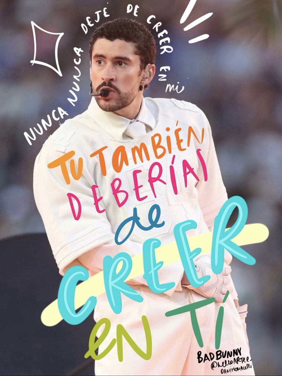 Creyendo en mi. Gracias <a href="/sanbenito/">Benito Antonio</a> 🏈❤️🇵🇷🐰🎶