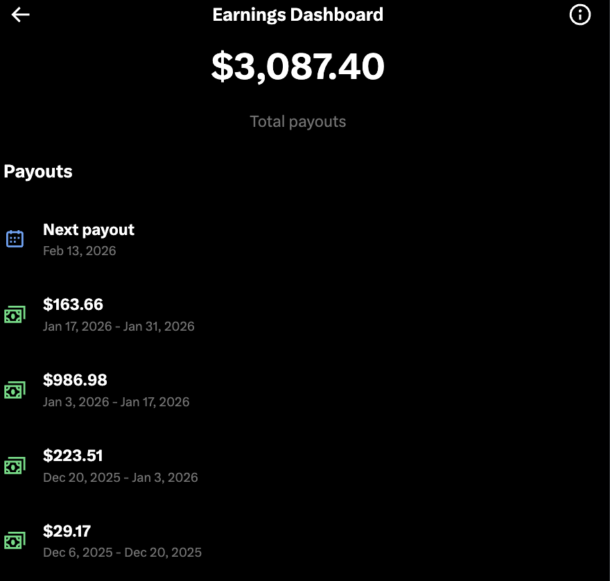 BrodyFoxx's tweet photo. Someone thought this photoshop was actually real. Missing the sarcasm of the post. Here's a quick snapshot at my actual earnings. https://t.co/pHA0Osg2zQ