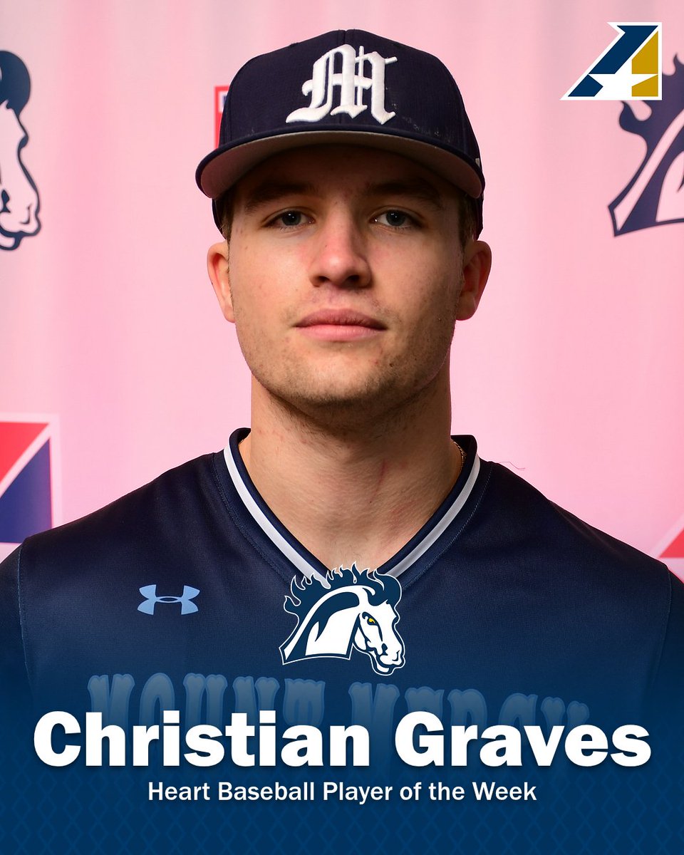 BASE | Two games in a Mustang uniform, one Heart Baseball Player of the Week honor for Christian Graves! #MMUbaseball