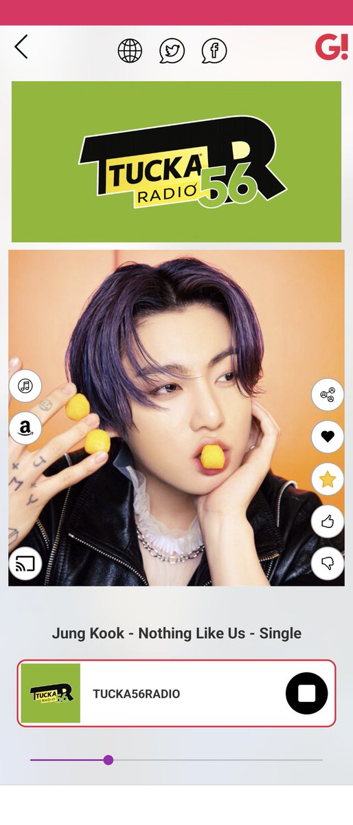 dkkgu91_7jk28k's tweet photo. I am listening to #NothingLikeUs cover by #JungKook on #TUCKA56RADIO #BTSSpotlights @RadioTucka56
Thank you. https://t.co/n16wnV4F6K