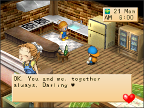 Natsume_Inc's tweet photo. We are looking back at some of the most romantic Harvest Moon moments this week! Did you marry Ann in Back to Nature? https://t.co/9hyqs0DenU