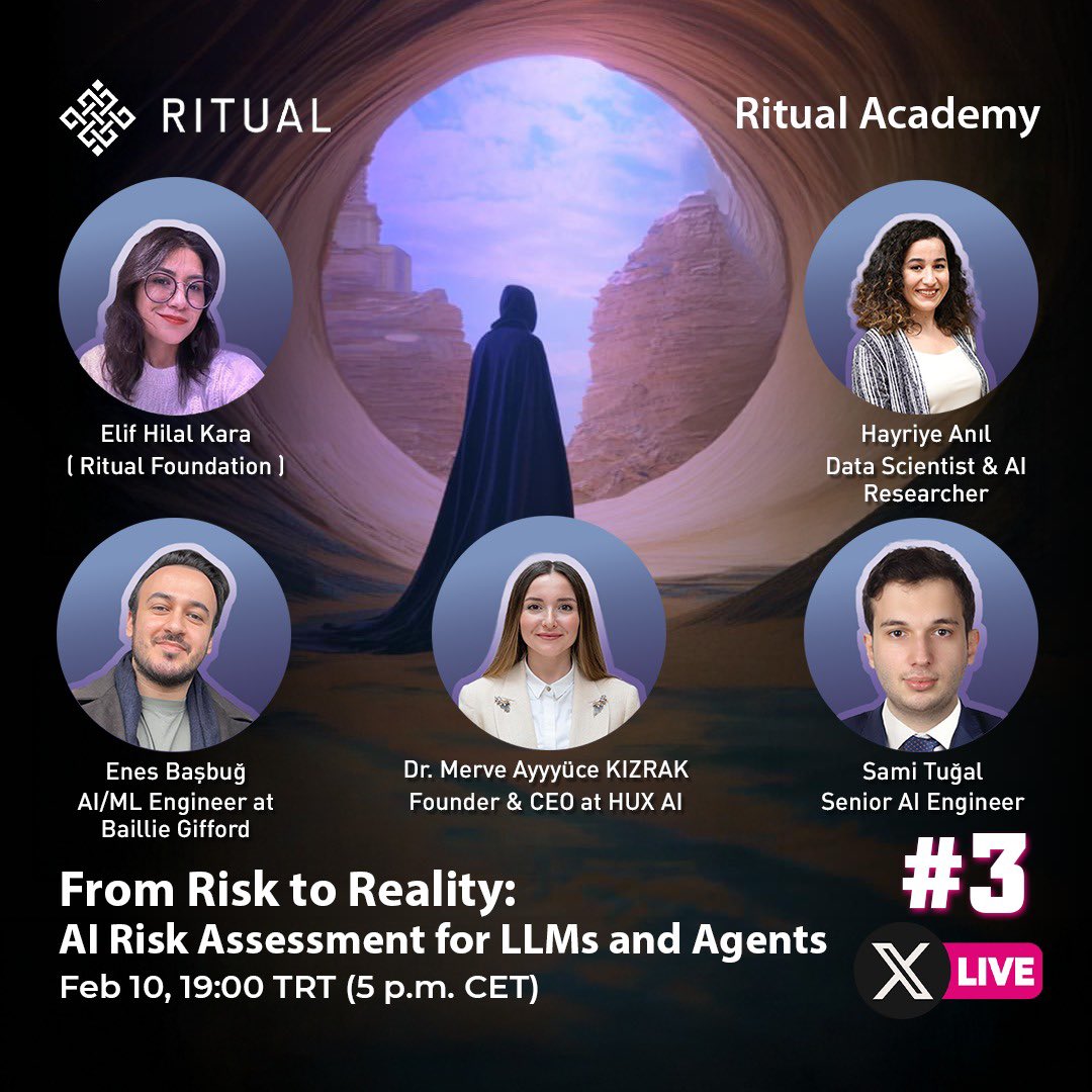 The energy of 2,400+ builders was just the beginning! 💯 Now, Ritual Academy returns to tackle the missing link in AI adoption: Governance &amp; Control.

We are moving from board-level promises to technical execution alongside the experts at HUX AI✨

In this session, we’ll cover👇🏻