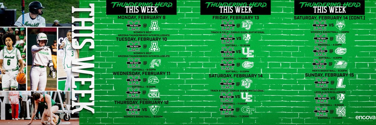 HerdZone's tweet image. Loads of Marshall Athletics to tune in to 🤘

#WeAreMarshall
