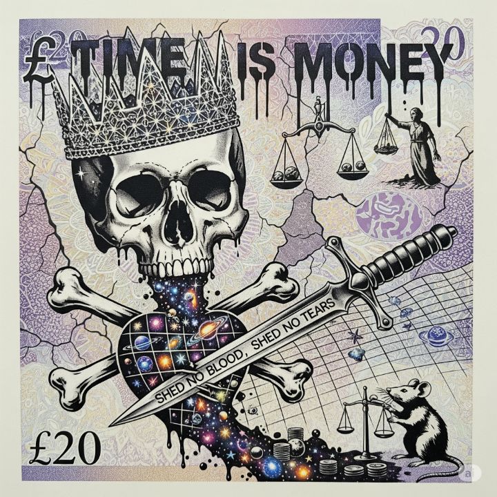CMooken20161's tweet photo. Art of the Day! "Cosmic £20: Justice, Time, and Galac". Buy at: https://t.co/d4SReyhXIj https://t.co/sZ8Bil5Fv9