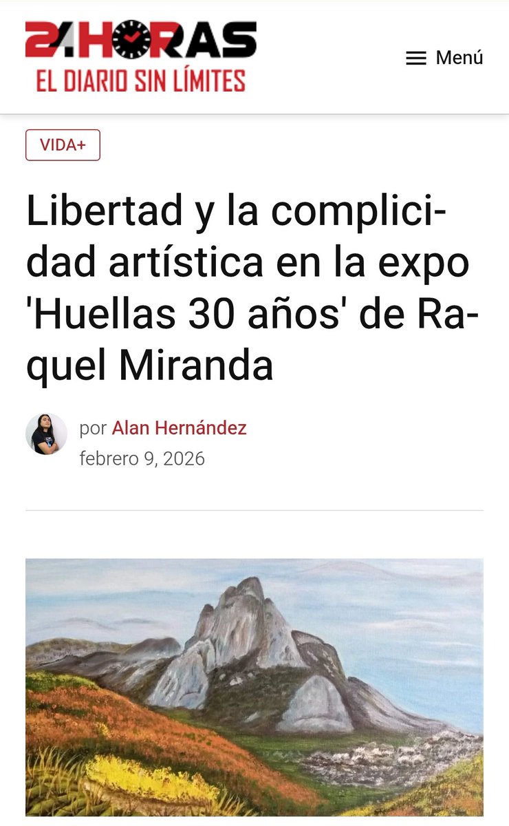 Sigue la expo "Huellas 30 años" de la artista plástica Raquel Miranda en el <a href="/FCEbellaepoca/">Librería Rosario Castellanos</a> ¿Te la vas a perder?
24-horas.mx/vida/libertad-…