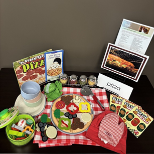 Setting up your dramatic play area is a pizza cake with this provocation for learning kit, available through our resource lending library! Connect with us at eccdc@eccdc.org to learn about this and other resources available to enhance your early learning environment! #eccdc