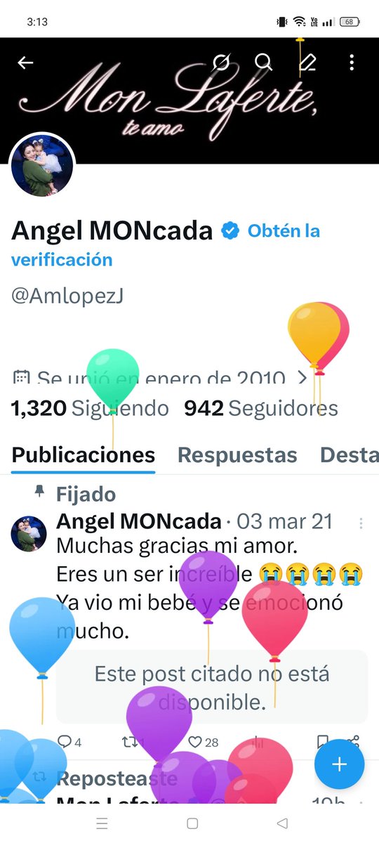 Felices 43 a mí 🎂🎈

<a href="/monlaferte/">Mon Laferte</a> me felicitas,sería mi mejor regalo.