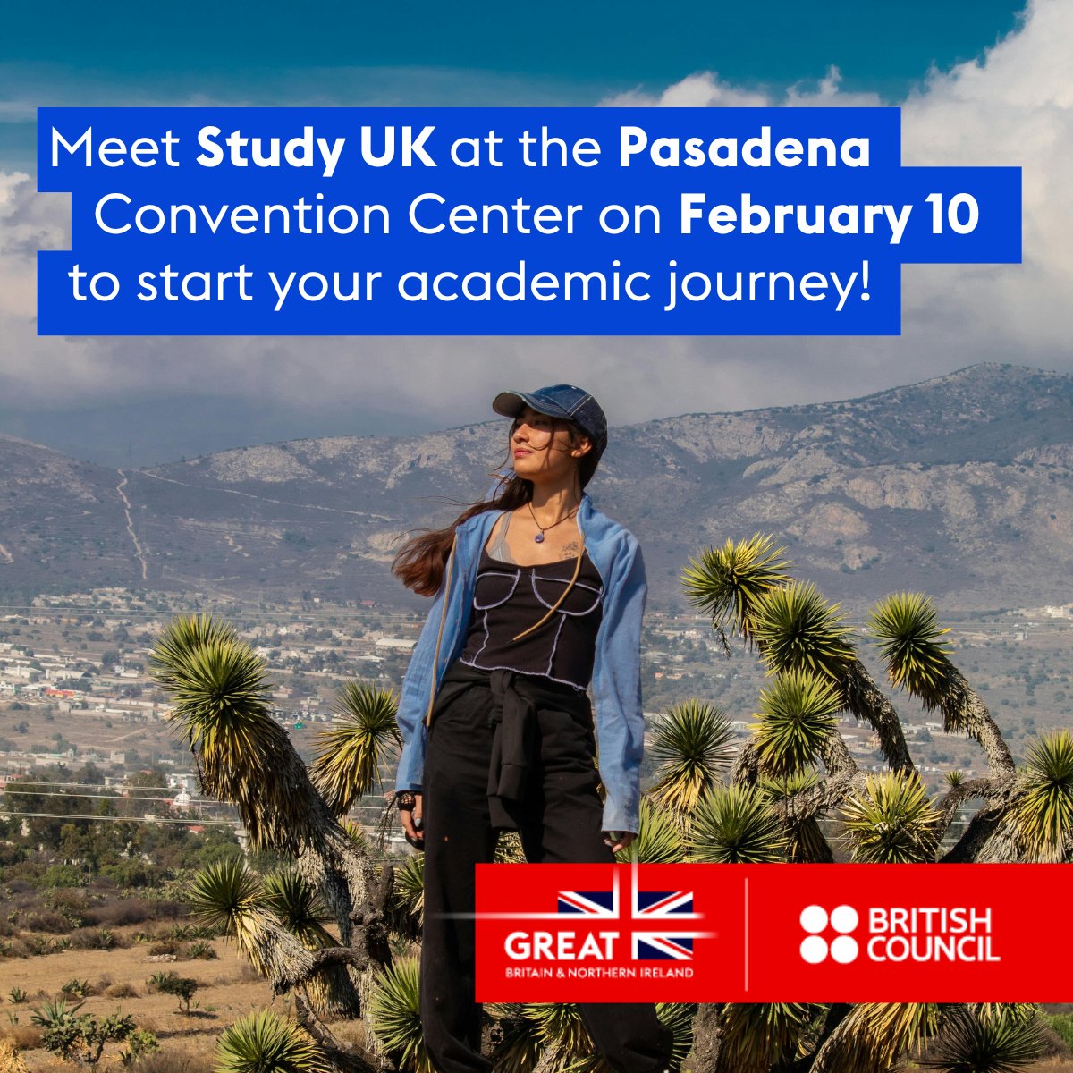 🇬🇧 Meet Study UK at @nacacfairs and see what studying in the UK could offer you.
Pasadena Convention Center on February 10.
 
#StudyUK #InternationalStudents #StudyAbroad #CollegeFairs #LosAngeles #Pasadena
@ukinla @greatcampaign