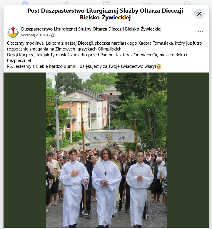 Coś przepięknego

Wybitny talent, Wiara i Moc Modlitwy 

Kacper Tomasiak srebro❤️❤️❤️