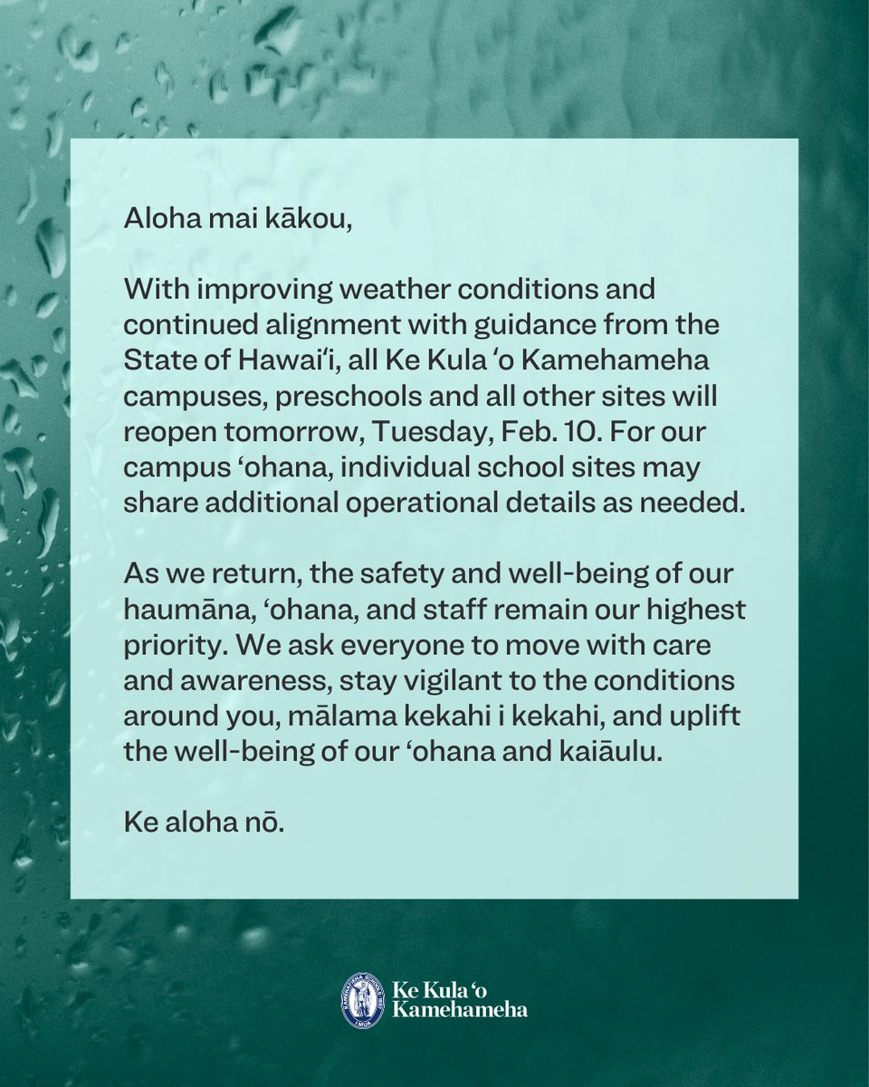Kamehameha Schools tweet media