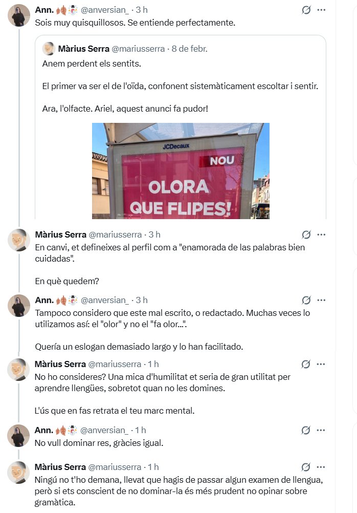 Com eva previsible després d'haver dit tantes idiotades, <a href="/anversian_/">Ann. 🍂☃️</a> s'ha posat un cadenat. Però ha quedat retratada: