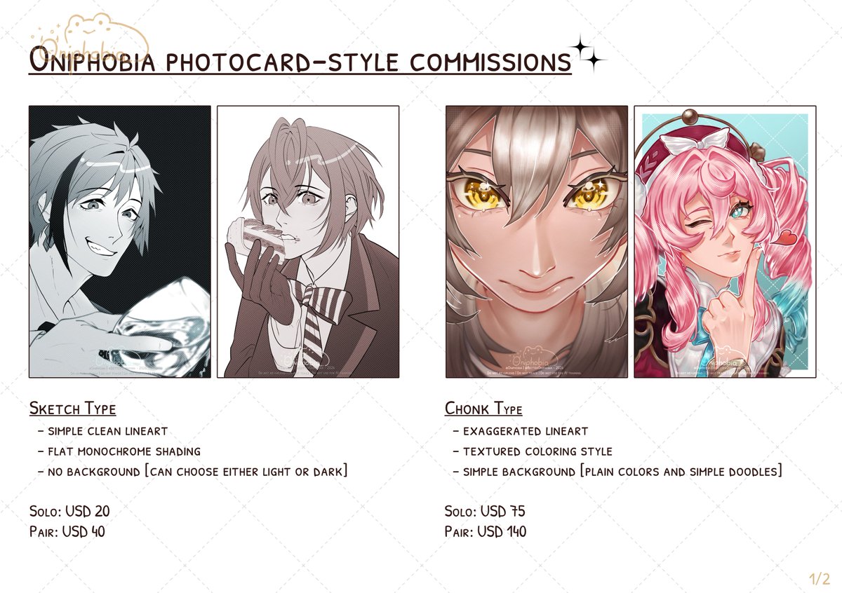 Oniphobia 🍰🍟 | COMMS OPEN tweet media