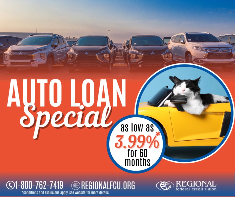 REGIONALFCU's tweet image. Whether you’re in the market for a new or used vehicle or looking to refinance, REGIONAL can help you get behind the wheel with low rates and flexible terms.

LEARN MORE: bit.ly/3WBgRNm

APPLY NOW: bit.ly/3HwgKdC

#AutoLoans #Loans #LowAPR #Refinancing