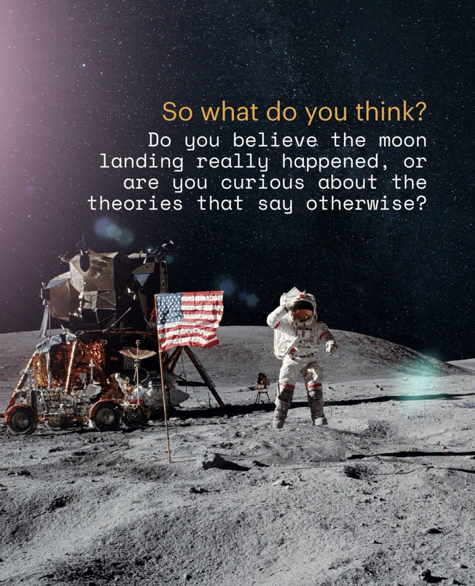 orbithm's tweet image. Did we really go to the moon?
