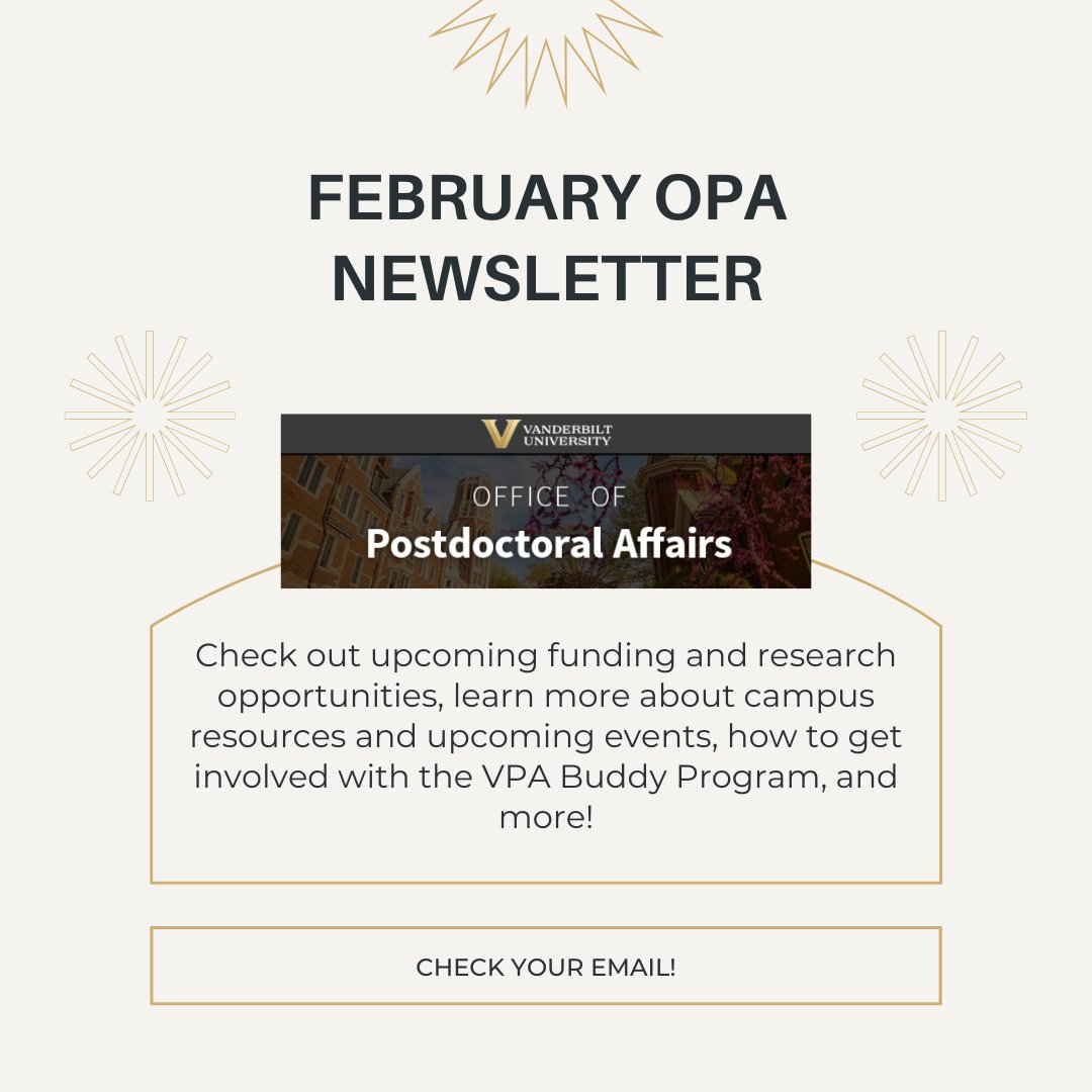 Vanderbilt Office of Postdoctoral Affairs tweet media