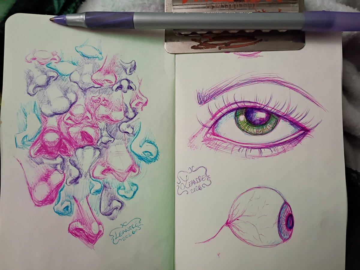LostLeanore's tweet photo. Back on my Ballpoint Bullshit. Lol
#Sketchbook #Doodles https://t.co/u3Ff1XBZ6i
