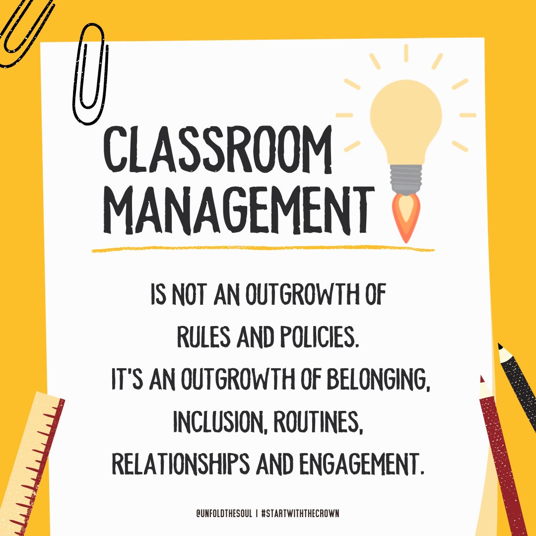 unfoldthesoul's tweet photo. You don’t manage kids into learning.
You build belonging, routines, and relationships—and behavior follows. https://t.co/5jFPv9c9Kq