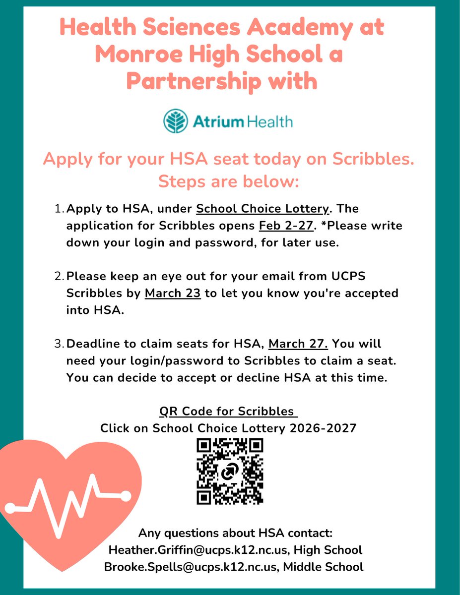 HSA at Monroe Middle School tweet media