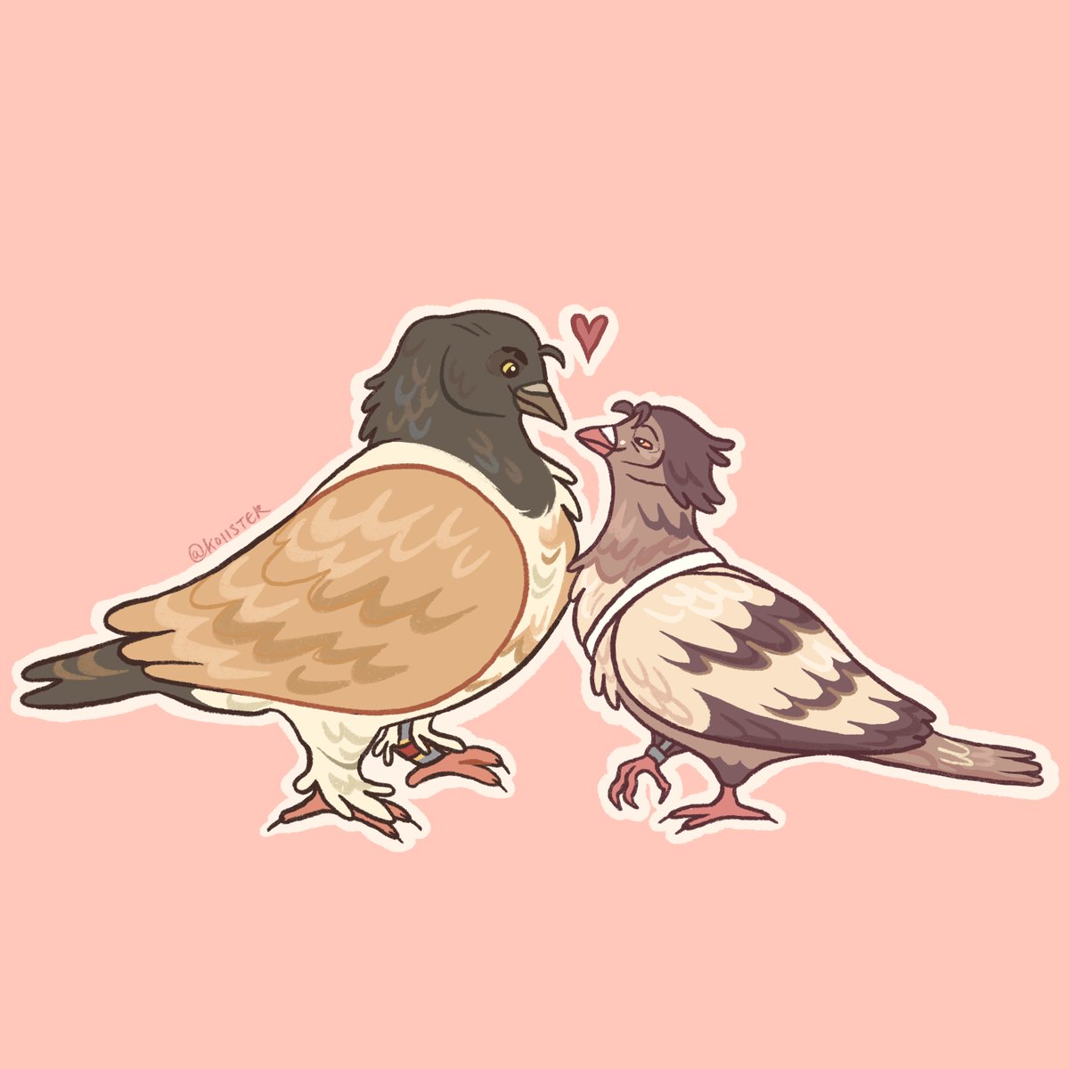 Okay I drew some #jayvik pigeons. They're not great and it's my first time drawing pigeons, but hey. Here they are. Enjoy!